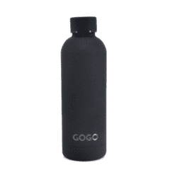 GOGO Matt Metal Water Bottle Black